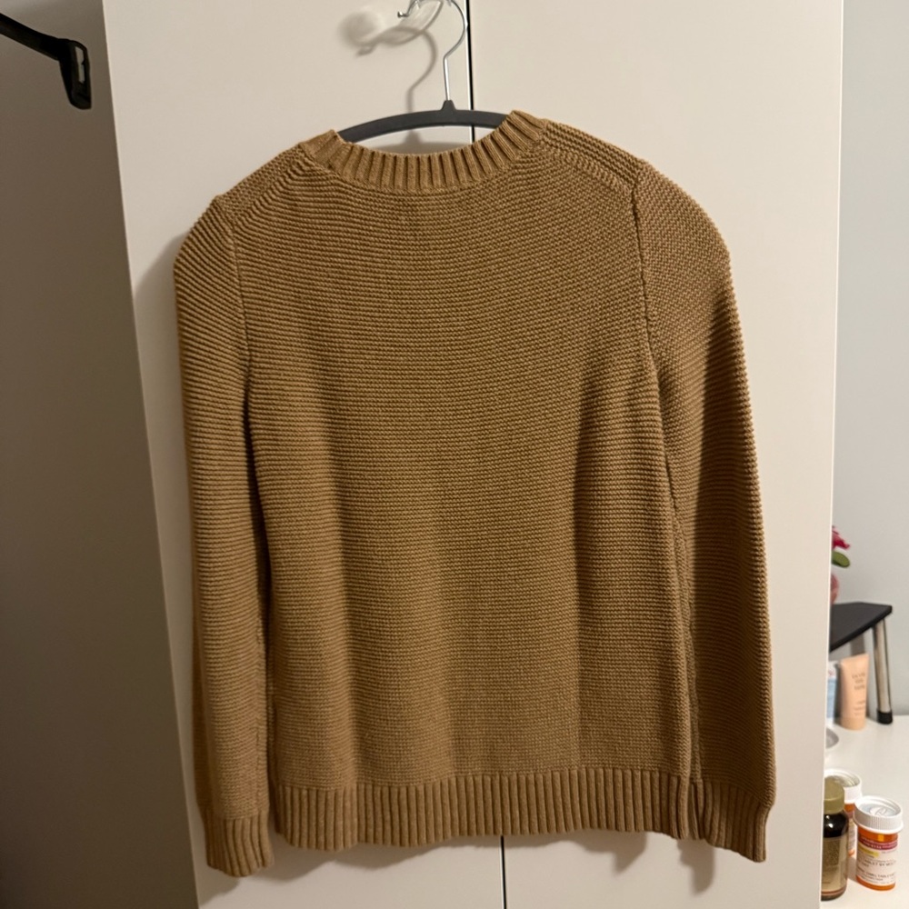 J. Crew Tan Mercantile Crewneck Sweater XXS - Picture 2 of 3